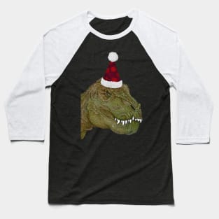 Christmas Dino Baseball T-Shirt